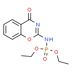 ChemSpider 2D Image | Diethyl (4-oxo-4H-1,3-benzoxazin-2-yl)phosphoramidate | C12H15N2O5P