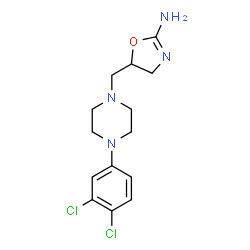 ChemSpider 2D Image | 5-{[4-(3,4-Dichlorophenyl)-1-piperazinyl]methyl}-4,5-dihydro-1,3-oxazol-2-amine | C14H18Cl2N4O