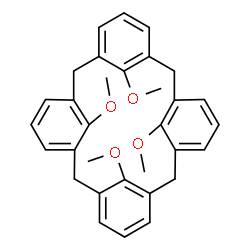 ChemSpider 2D Image | 25,26,27,28-Tetramethoxypentacyclo[19.3.1.1~3,7~.1~9,13~.1~15,19~]octacosa-1(25),3(28),4,6,9(27),10,12,15(26),16,18,21,23-dodecaene | C32H32O4