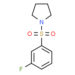 ChemSpider 2D Image | 1-[(3-Fluorophenyl)sulfonyl]pyrrolidine | C10H12FNO2S