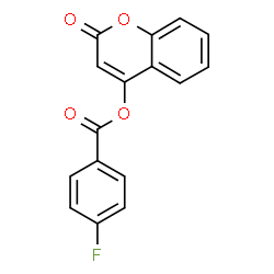 ChemSpider 2D Image | 2-Oxo-2H-chromen-4-yl 4-fluorobenzoate | C16H9FO4