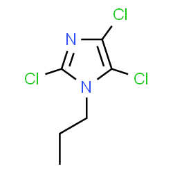 ChemSpider 2D Image | 2,4,5-Trichloro-1-propyl-1H-imidazole | C6H7Cl3N2