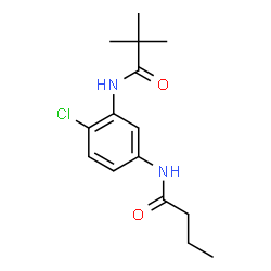 ChemSpider 2D Image | N-[4-chloro-3-(2,2-dimethylpropanamido)phenyl]butanamide | C15H21ClN2O2
