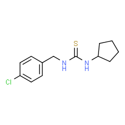 ChemSpider 2D Image | 1-(4-Chlorobenzyl)-3-cyclopentylthiourea | C13H17ClN2S