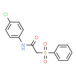 ChemSpider 2D Image | N-(4-Chlorophenyl)-2-(phenylsulfonyl)acetamide | C14H12ClNO3S