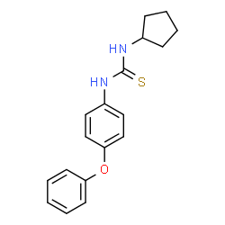 ChemSpider 2D Image | 1-Cyclopentyl-3-(4-phenoxyphenyl)thiourea | C18H20N2OS