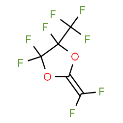 ChemSpider 2D Image | 2-(Difluoromethylene)-4,4,5-trifluoro-5-(trifluoromethyl)-1,3-dioxolane | C5F8O2
