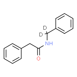 ChemSpider 2D Image | 2-Phenyl-N-[phenyl(~2~H_2_)methyl]acetamide | C15H13D2NO