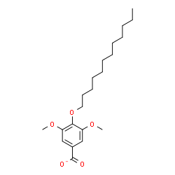 ChemSpider 2D Image | 4-(Dodecyloxy)-3,5-dimethoxybenzoate | C21H33O5