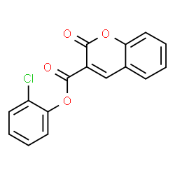 ChemSpider 2D Image | 2-Chlorophenyl 2-oxo-2H-chromene-3-carboxylate | C16H9ClO4