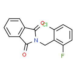 ChemSpider 2D Image | 2-(2-chloro-6-fluorobenzyl)isoindoline-1,3-dione | C15H9ClFNO2