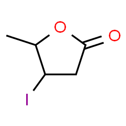 ChemSpider 2D Image | 4-Iodo-5-methyldihydro-2(3H)-furanone | C5H7IO2