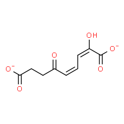 ChemSpider 2D Image | (2E,4Z)-2-Hydroxy-6-oxo-2,4-nonadienedioate | C9H8O6