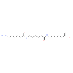 ChemSpider 2D Image | 6-(6-(6-aminohexanamido)hexanamido)hexanoic acid | C18H35N3O4