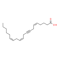 ChemSpider 2D Image | (5Z,11Z,14Z)-5,11,14-Icosatrien-8-ynoic acid | C20H30O2