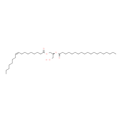 ChemSpider 2D Image | (2S)-1-[(9Z)-9-Heptadecenoyloxy]-3-hydroxy-2-propanyl nonadecanoate | C39H74O5