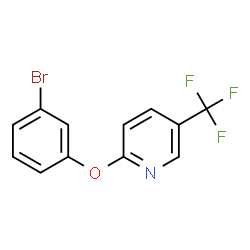 ChemSpider 2D Image | 2-(3-Bromophenoxy)-5-(trifluoromethyl)pyridine | C12H7BrF3NO