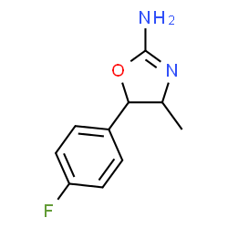 ChemSpider 2D Image | 5-(4-Fluorophenyl)-4-methyl-4,5-dihydro-1,3-oxazol-2-amine | C10H11FN2O