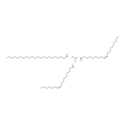 ChemSpider 2D Image | 3-[(9Z)-9-Hexadecenoyloxy]-2-[(9Z)-9-octadecenoyloxy]propyl docosanoate | C59H110O6