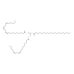 ChemSpider 2D Image | 3-[(9Z,12Z)-9,12-Heptadecadienoyloxy]-2-(icosanoyloxy)propyl (10Z,13Z,16Z)-10,13,16-docosatrienoate | C62H110O6
