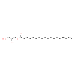 ChemSpider 2D Image | 2,3-Dihydroxypropyl 9,12,15-octadecatrienoate | C21H36O4