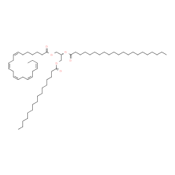 ChemSpider 2D Image | (2R)-2-(Henicosanoyloxy)-3-(palmitoyloxy)propyl (7Z,10Z,13Z,16Z,19Z)-7,10,13,16,19-docosapentaenoate | C62H110O6