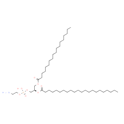 ChemSpider 2D Image | (21R)-27-Amino-24-hydroxy-24-oxido-18-oxo-19,23,25-trioxa-24lambda~5~-phosphaheptacosan-21-yl docosanoate | C45H90NO8P