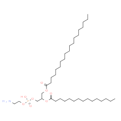 ChemSpider 2D Image | 3-{[(2-Aminoethoxy)(hydroxy)phosphoryl]oxy}-2-(pentadecanoyloxy)propyl nonadecanoate | C39H78NO8P