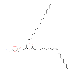 ChemSpider 2D Image | (9R)-6-Hydroxy-6-oxido-12-oxo-5,7,11-trioxa-2-aza-6lambda~5~-phosphaheptacosan-9-yl (9Z)-9-octadecenoate | C40H78NO8P