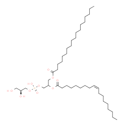 ChemSpider 2D Image | (27S)-24,27,28-Trihydroxy-24-oxido-18-oxo-19,23,25-trioxa-24lambda~5~-phosphaoctacosan-21-yl (9Z)-9-octadecenoate | C42H81O10P