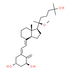 ChemSpider 2D Image | (1S,3R,5Z,7E)-20-Methoxy-9,10-secocholesta-5,7,10-triene-1,3,25-triol | C28H46O4