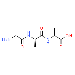 ChemSpider 2D Image | Glycyl-D-alanylalanine | C8H15N3O4