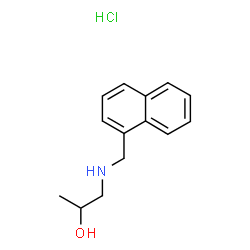 ChemSpider 2D Image | 1-[(NAPHTHALEN-1-YLMETHYL)AMINO]PROPAN-2-OL HYDROCHLORIDE | C14H18ClNO