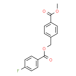 ChemSpider 2D Image | 4-(Methoxycarbonyl)benzyl 4-fluorobenzoate | C16H13FO4
