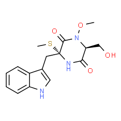 ChemSpider 2D Image | (–)-acrozine A | C16H19N3O4S