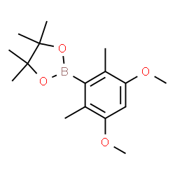 ChemSpider 2D Image | 2-(3,5-Dimethoxy-2,6-dimethylphenyl)-4,4,5,5-tetramethyl-1,3,2-dioxaborolane | C16H25BO4