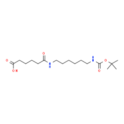 ChemSpider 2D Image | 6-{[6-({[(2-Methyl-2-propanyl)oxy]carbonyl}amino)hexyl]amino}-6-oxohexanoic acid | C17H32N2O5