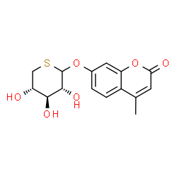 ChemSpider 2D Image | 4-Methyl-2-oxo-2H-chromen-7-yl 5-thio-D-xylopyranoside | C15H16O6S
