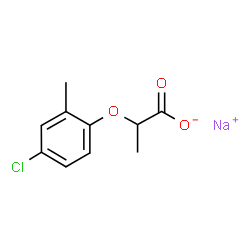 ChemSpider 2D Image | Mecoprop-sodium | C10H10ClNaO3