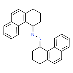 ChemSpider 2D Image | (1E,2E)-Di-2,3-dihydro-4(1H)-phenanthrenylidenehydrazine | C28H24N2