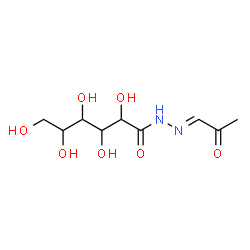 ChemSpider 2D Image | 2,3,4,5,6-Pentahydroxy-N'-[(1E)-2-oxopropylidene]hexanehydrazide | C9H16N2O7