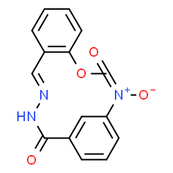 ChemSpider 2D Image | N'-[(E)-(2-Methoxyphenyl)methylene]-3-nitrobenzohydrazide | C15H13N3O4