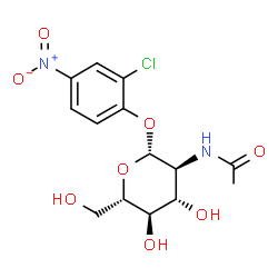 ChemSpider 2D Image | 2-Chloro-4-nitrophenyl 2-acetamido-2-deoxy-beta-L-glucopyranoside | C14H17ClN2O8