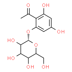 ChemSpider 2D Image | 2-Acetyl-3,5-dihydroxyphenyl (1S)-hexopyranoside | C14H18O9