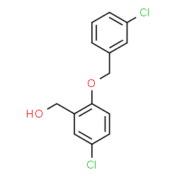 ChemSpider 2D Image | {5-Chloro-2-[(3-chlorobenzyl)oxy]phenyl}methanol | C14H12Cl2O2