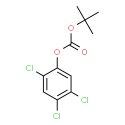 ChemSpider 2D Image | t-Butyl 2,4,5-trichlorophenyl carbonate | C11H11Cl3O3