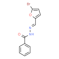 ChemSpider 2D Image | N'-[(E)-(5-Bromo-2-furyl)methylene]benzohydrazide | C12H9BrN2O2
