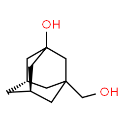 ChemSpider 2D Image | (5R,7S)-3-(Hydroxymethyl)-1-adamantanol | C11H18O2