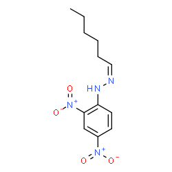 ChemSpider 2D Image | (2Z)-1-(2,4-Dinitrophenyl)-2-hexylidenehydrazine | C12H16N4O4