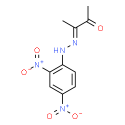 ChemSpider 2D Image | (3E)-3-[(2,4-Dinitrophenyl)hydrazono]-2-butanone | C10H10N4O5
